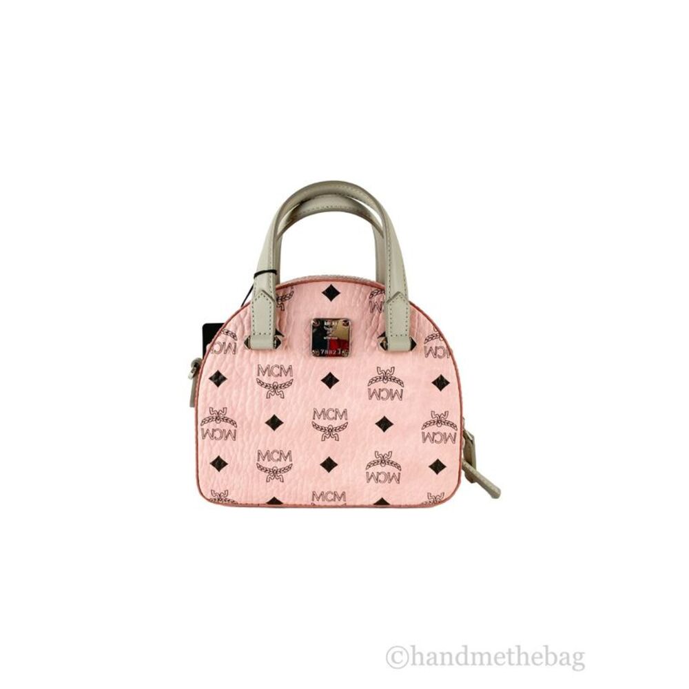 MCM MCM Signature Half Moon Top Handle Crossbody Women's Bag